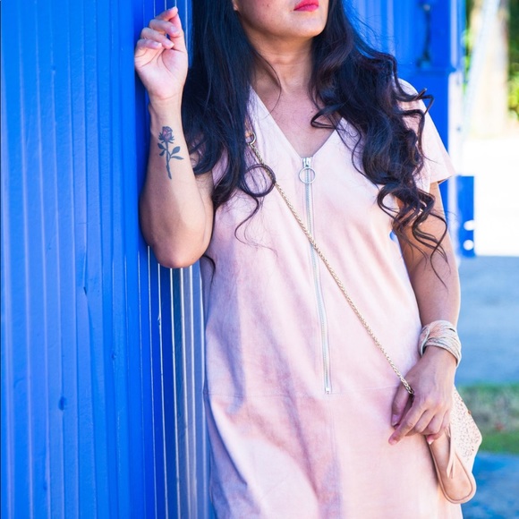 Blush Pink Mod Shift Dress - Picture 6 of 8